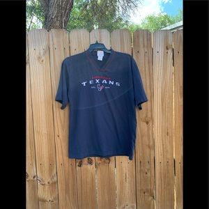 Houston Texans embroidered mens T-shirt size Large.